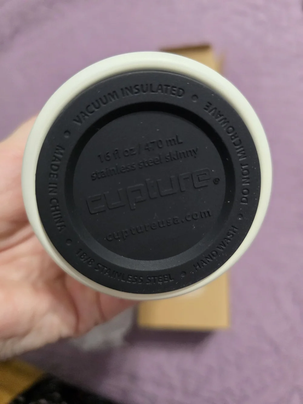 skinny cup white 16